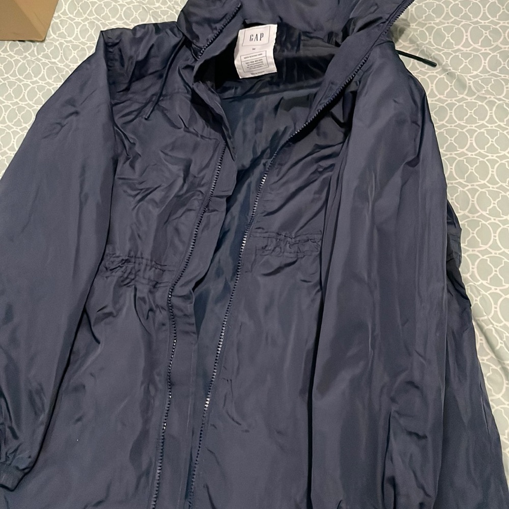 Rain coat, Color Navy, Never Worn